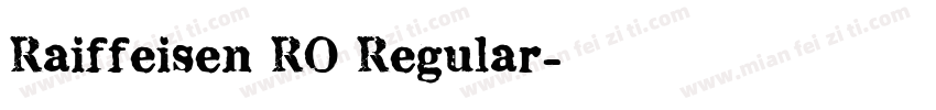 Raiffeisen RO Regular字体转换